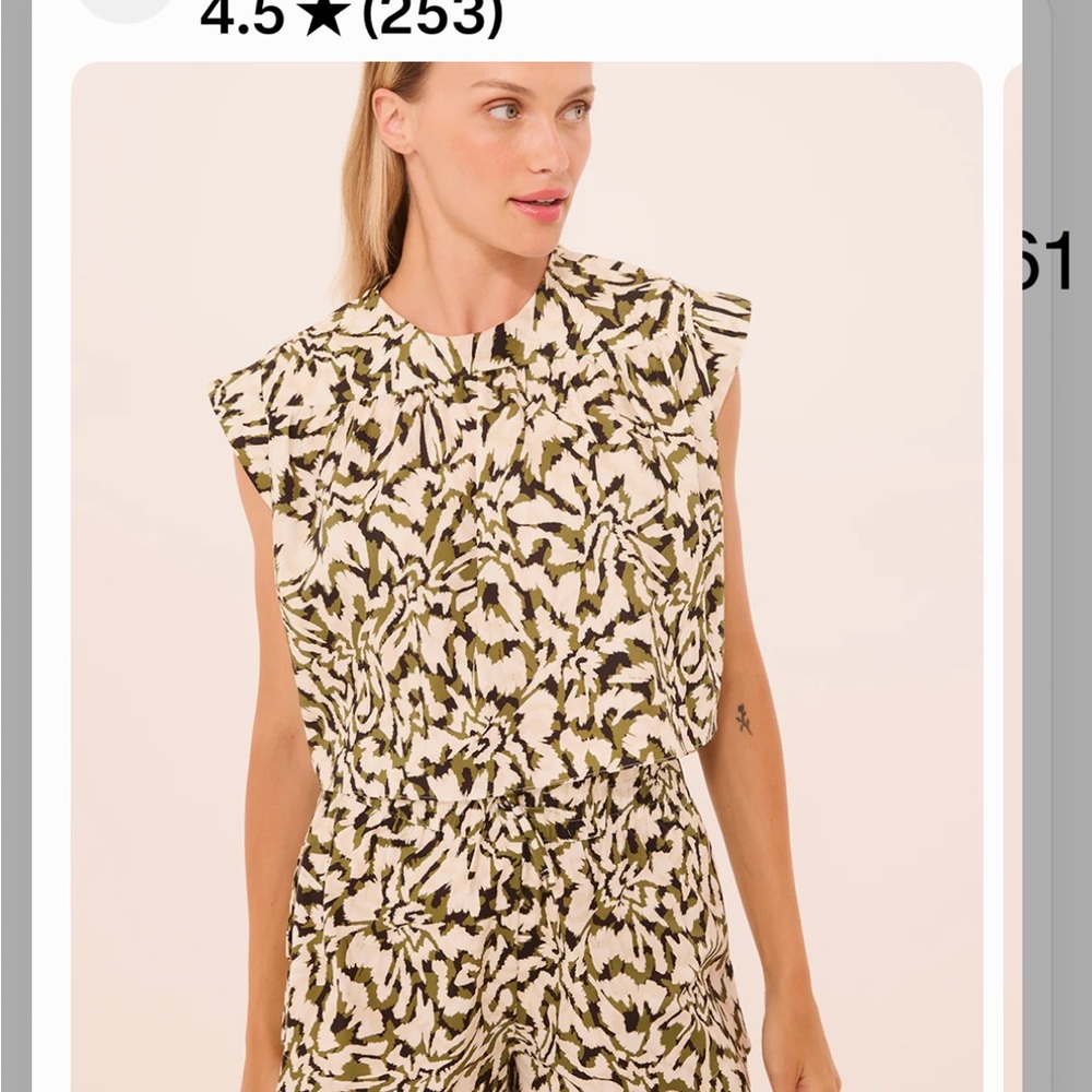 Misa Los Angeles Camouflage-Inspired Blouse